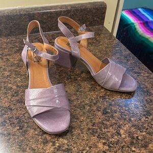 Miz Mooz Lavender Heel Strappy Sandals SIZE 9/9.5